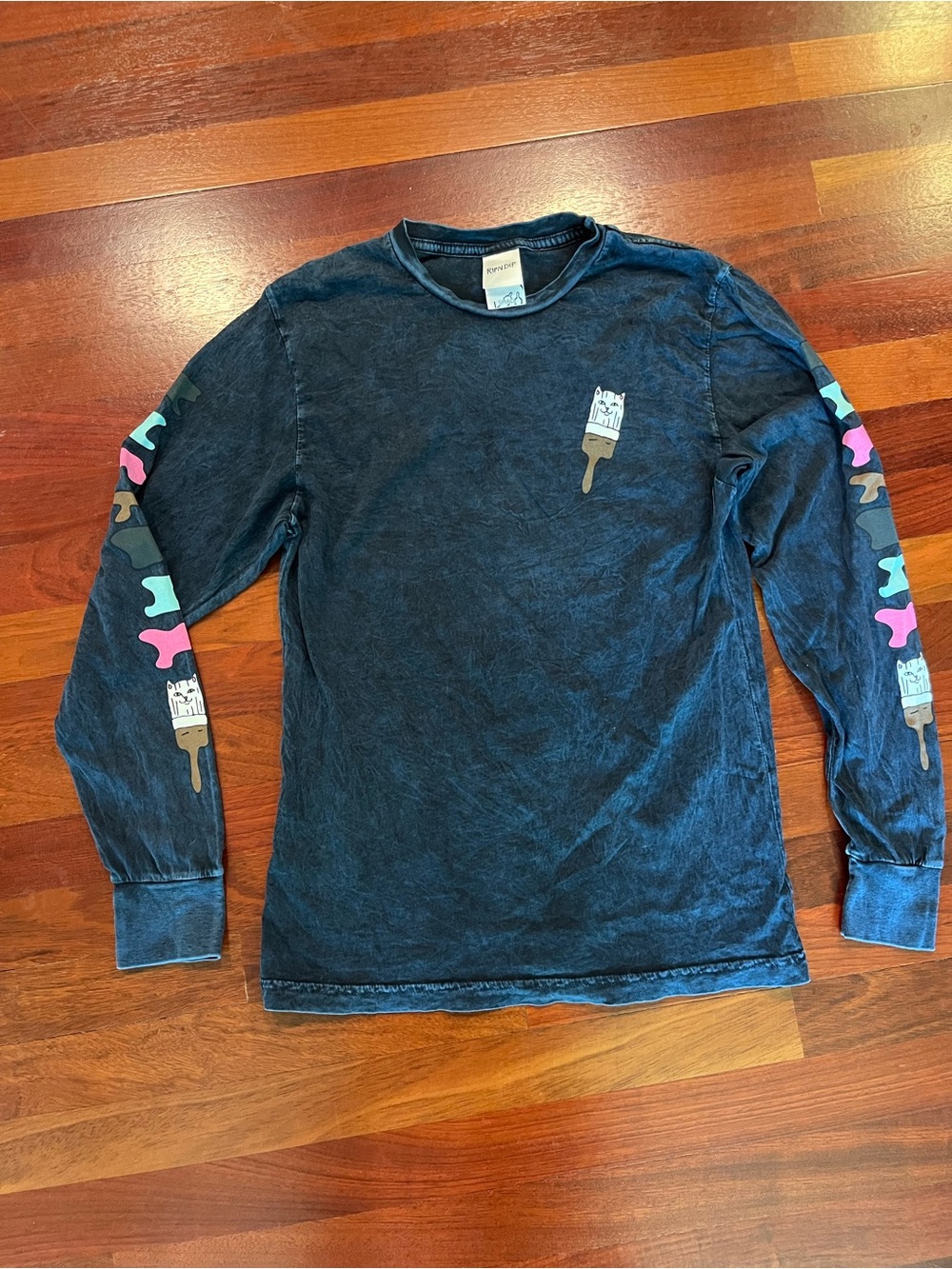 Ripndip Long Sleeve Bob Ross and Nerm Tee Small